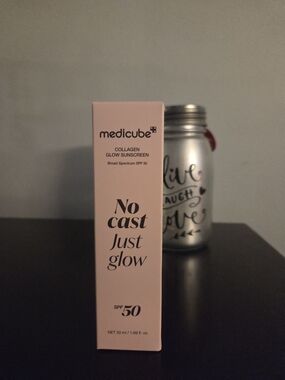 Medicube Collagen Glow Sunscreen SPF 50 — Pink Radiance